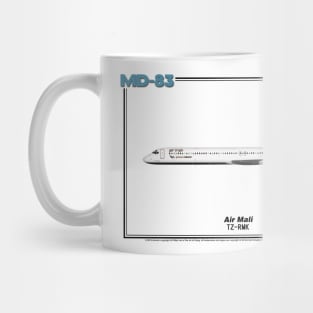 McDonnell Douglas MD-83 - Air Mali (Art Print) Mug